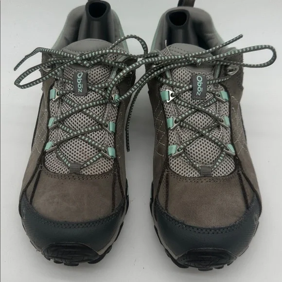 Oboz Sapphire Low B-Dry Waterproof Hiking Shoes Charcoal Beach Glass Size 7.0 - Picture 7 of 16